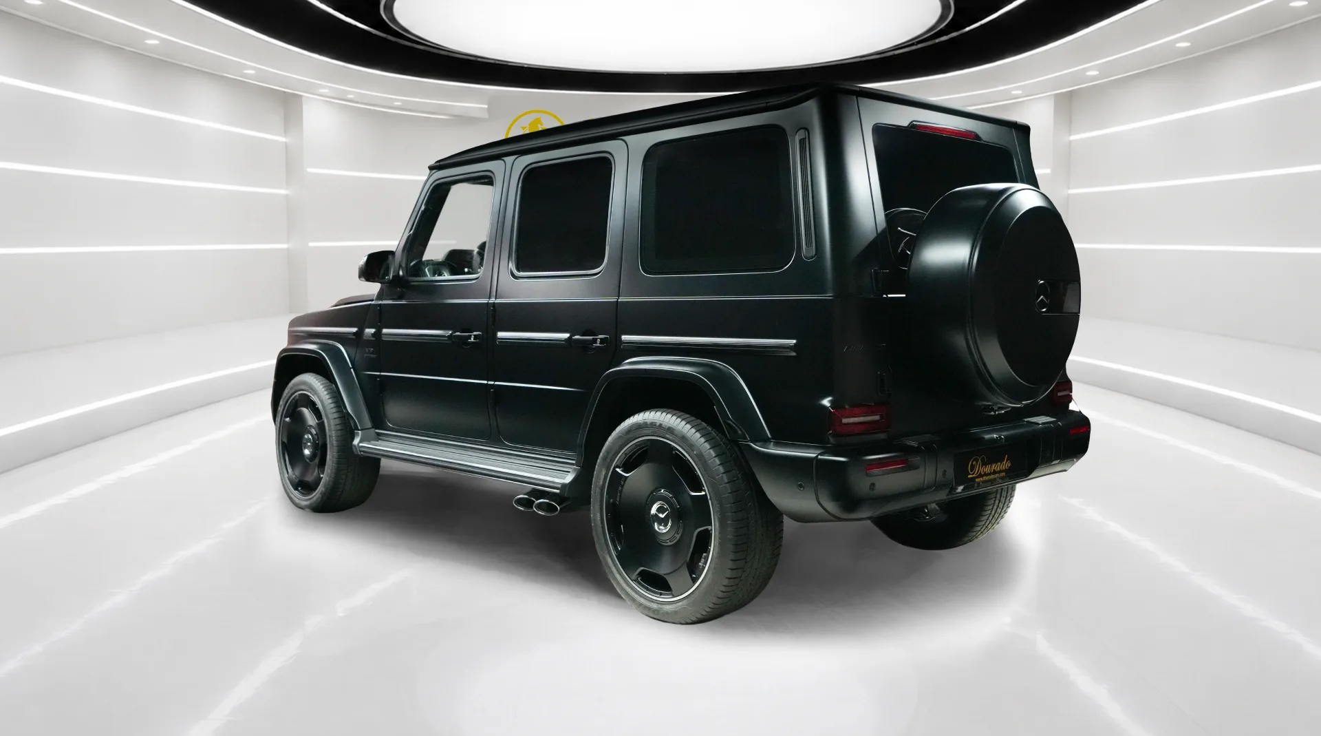 Buy the Mercedes-Benz G63 AMG | Magno Black with a V8 engine delivering 577 HP.