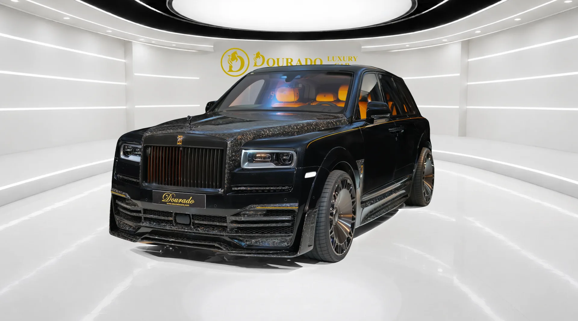 Buy an Onyx Concept-modified Rolls Royce Cullinan | Diamond Black in Dubai, UAE, with a striking exotic appearance.