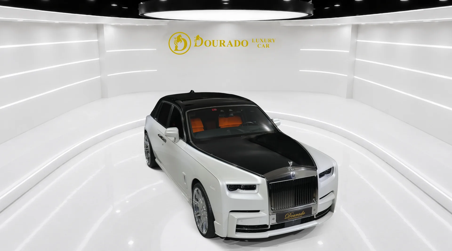 Get the Rolls-Royce Phantom SPOFEC / NOVITEC Limited Edition | Diamond Black & English White, featuring a Starlight Headliner, Rear Theatre Configuration, and Bespoke Audio.