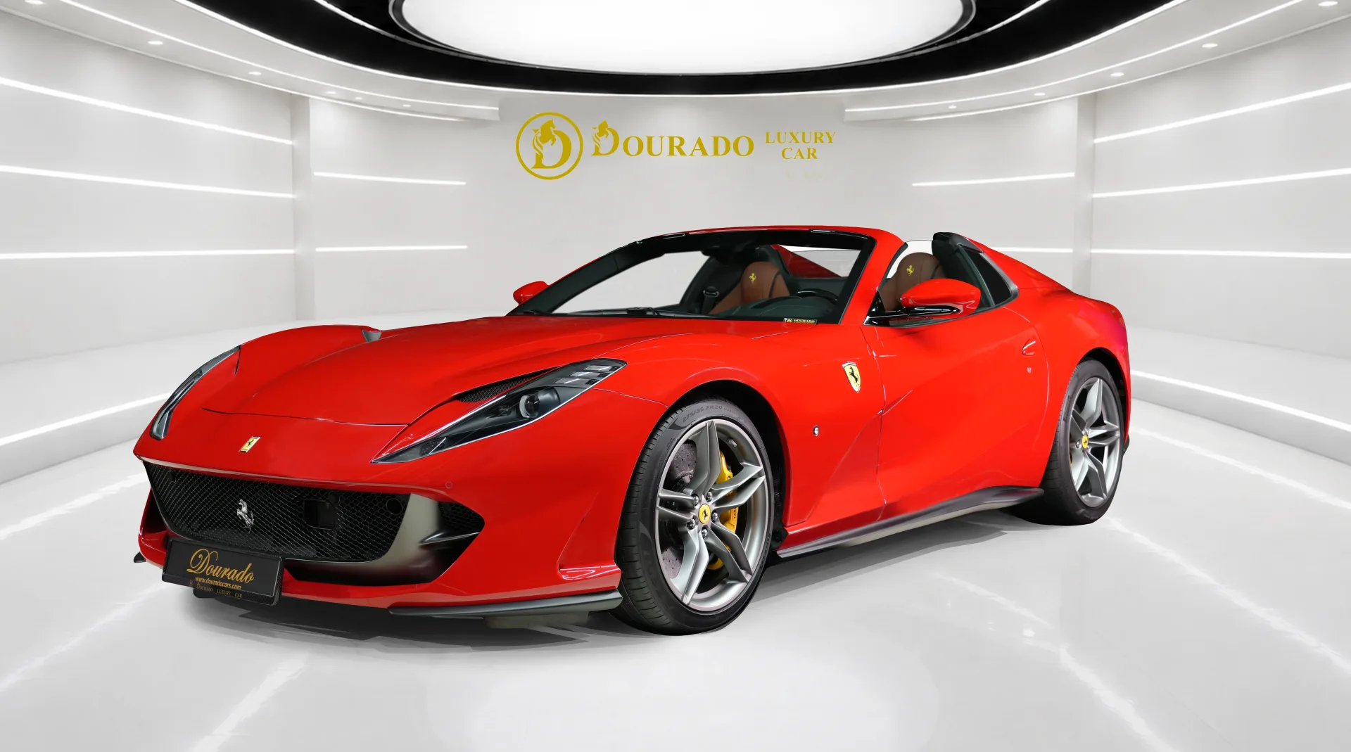 Purchase a 2022 Ferrari 812 GTS with iconic Italian styling in red