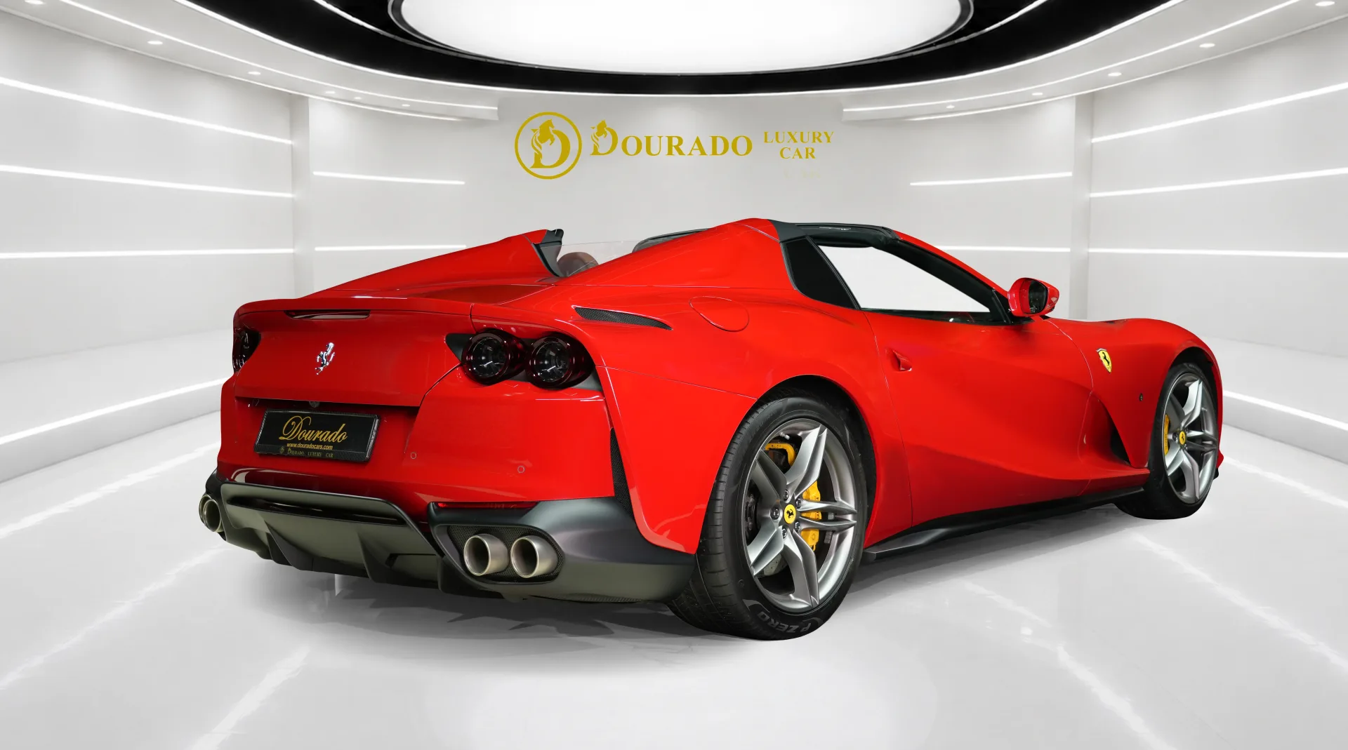 Own a stylish 2022 Ferrari 812 GTS in glossy red