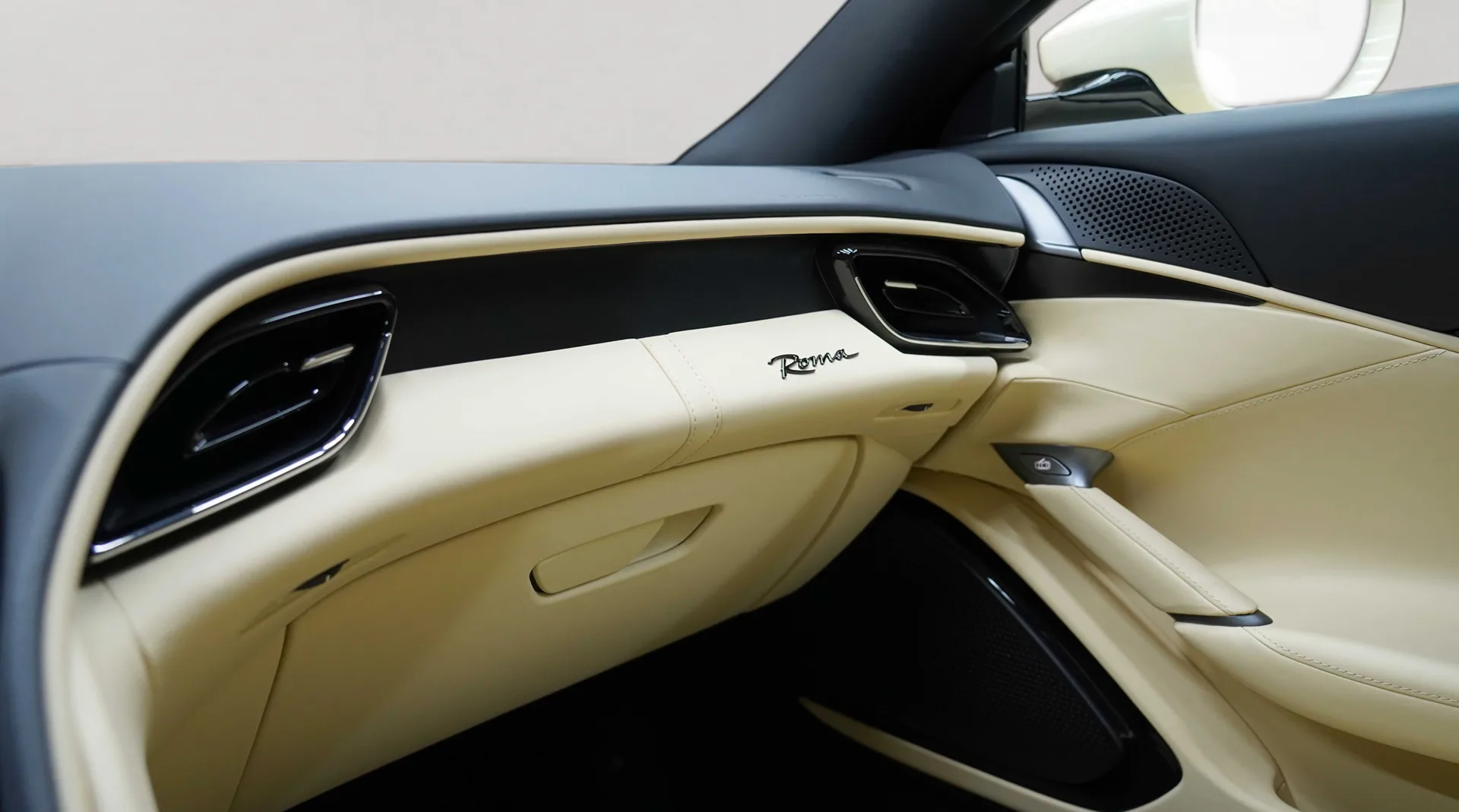Own a luxurious 2022 Ferrari Roma in Avorio Beige