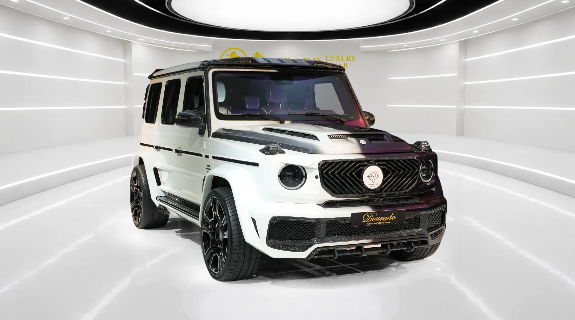 Buy the Mercedes-Benz G9X Onyx Concept Mirage Edition in purple and white