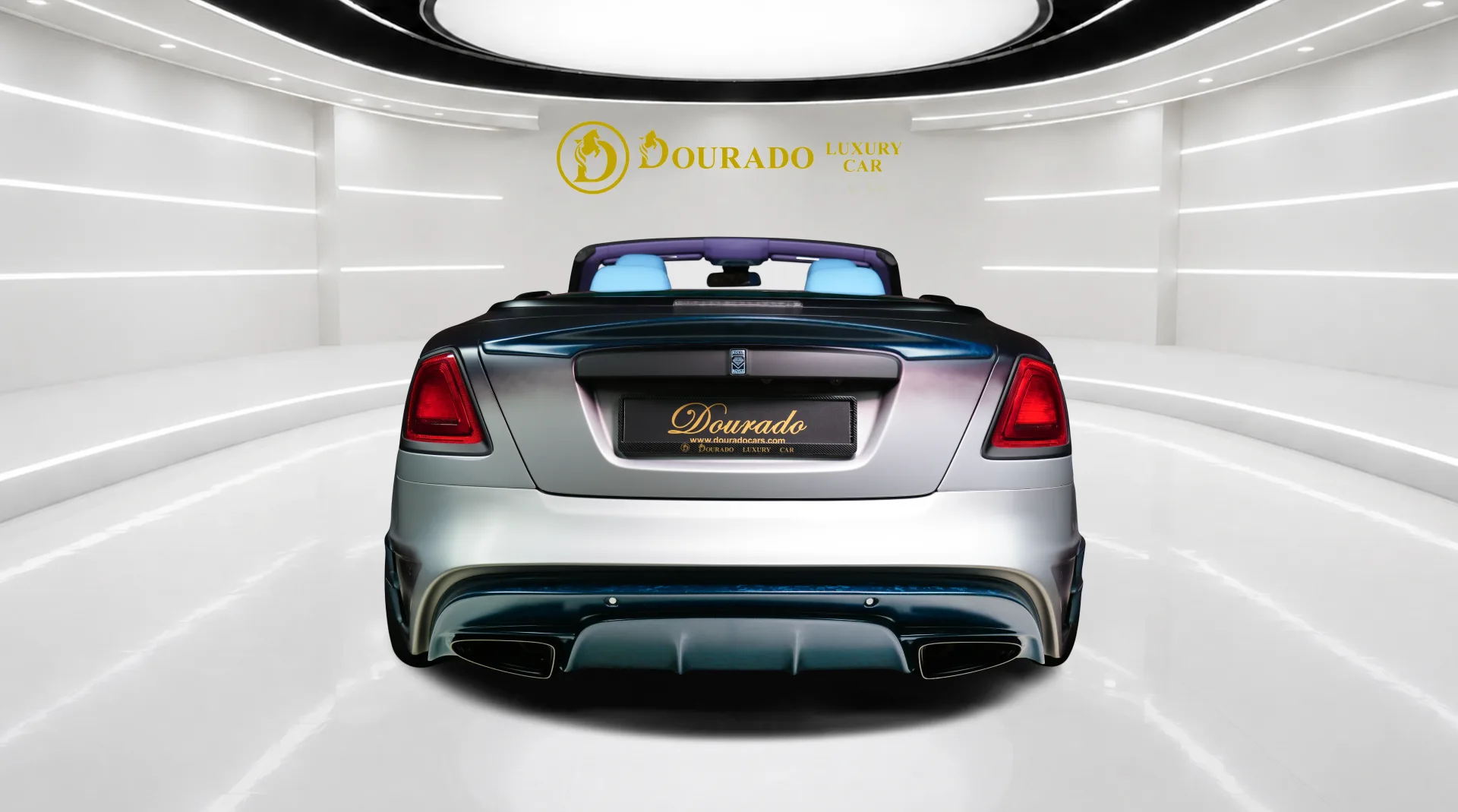 Available in Dubai: Silver Matte Rolls-Royce Dawn.