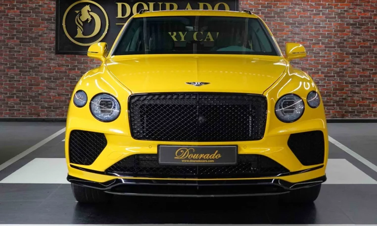 Bentley bentayga Yellow Exotic Car Dubai Dealerships