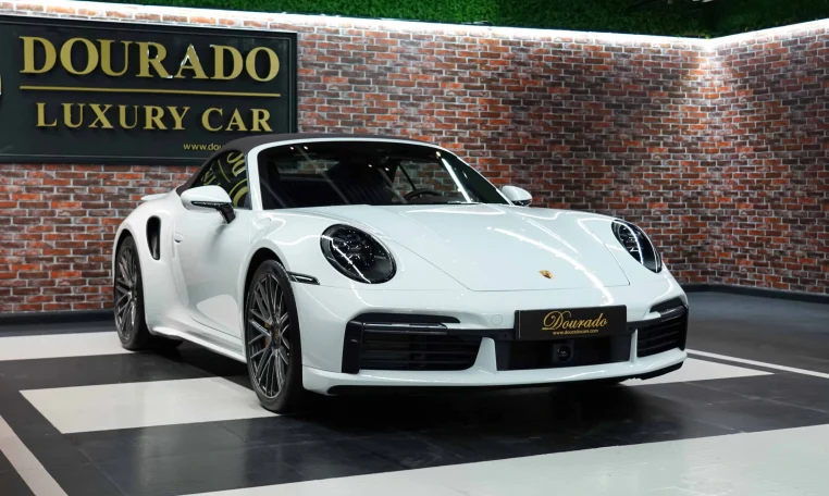Porsche 911 Turbo S Cabriolet in white for Sale