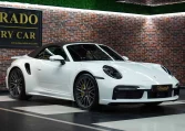 Porsche 911 Turbo S Cabriolet in white for Sale Dubai
