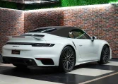 Porsche 911 Turbo S Cabriolet in white for Sale in Dubai UAE