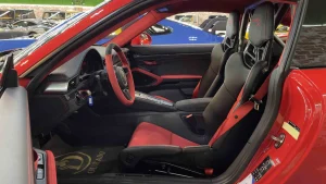 Porsche 911 GT2 RS Widow Maker in Red Super Car Dealership in Dubai