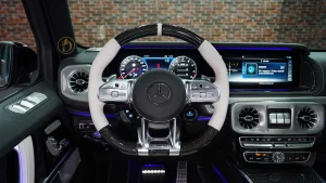 Mercedes-Benz G-Class Double Night Package in China Blue Luxury Car Dealership in Dubai UAE