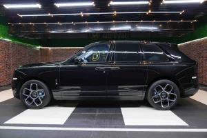 Rolls Royce Cullinan in Black Dealership in Dubai UAE