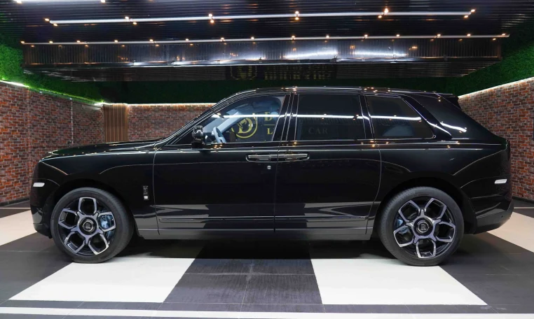 Rolls Royce Cullinan in Black Dealership in Dubai UAE