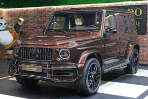 Mercedes g 63 AMG Double in Brown for Sale in Dubai