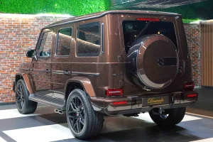 Mercedes g 63 AMG Double in Brown Dealership in Dubai UAE