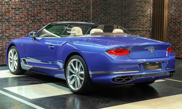 Bentley Continental GT Convertible blue Exotic Car Dealership