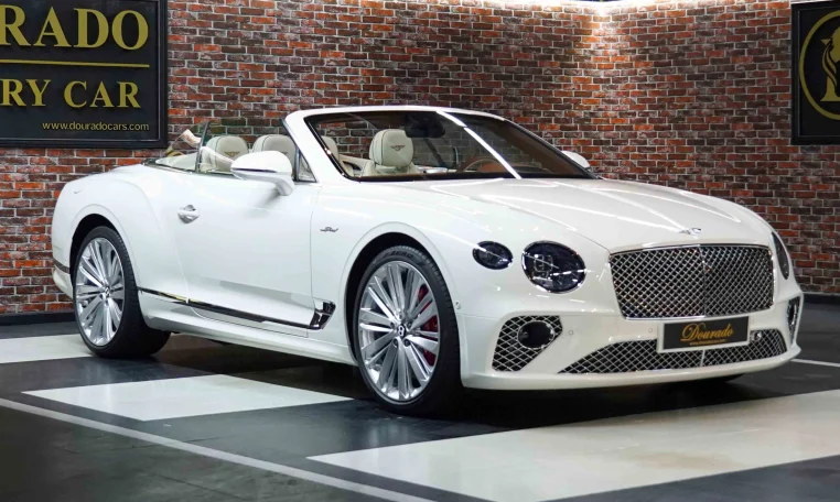 Bentley Continental GT Convertible White for sale in Dubai