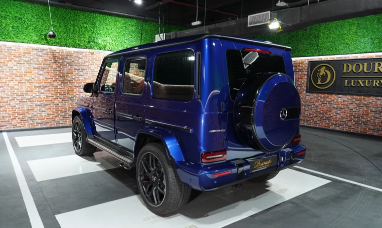 MERCEDES G-63 in Blue Car for Sale in Dubai