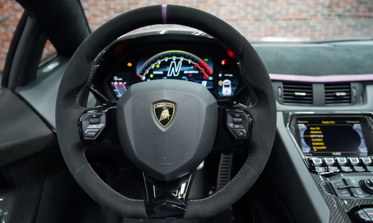 Aventador SVJ Roadster Interior in Black: Elegance and Luxury Inside