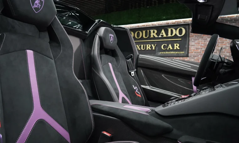 Aventador SVJ Roadster Interior in Black: Elegance and Luxury Inside