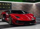 Lamborghini Aventador SVJ Roadster in Red Super Car for Sale in Dubai