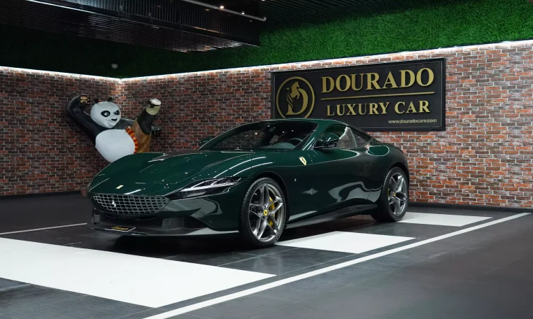 Ferrari Roma 2023 in Verde British Racing for Sale in Dubai UAE
