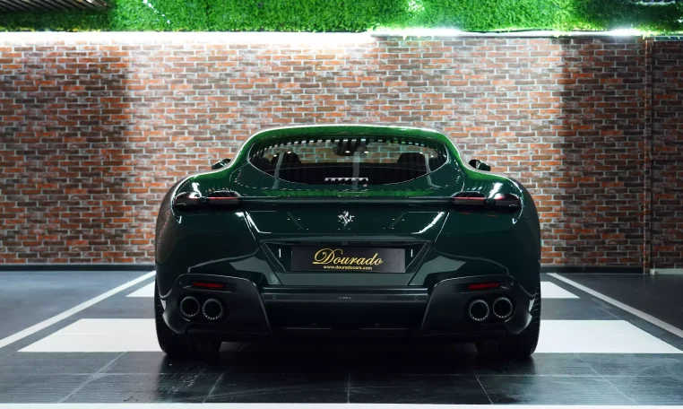 Ferrari Roma 2023 in Verde British Racing Super Car Dealership in Dubai