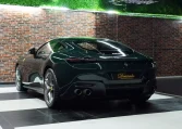 Ferrari Roma 2023 in Verde British Racing Luxury Car Dealership in Dubai