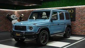 Mercedes-Benz G-Class Double Night Package in China Blue for Sale in UAE