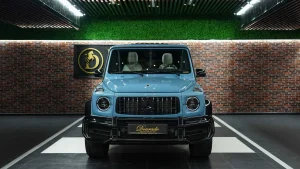 Mercedes-Benz G-Class Double Night Package in China Blue for Sale in Dubai