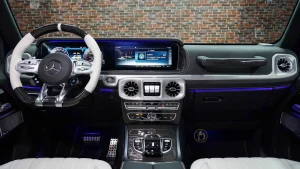 Mercedes-Benz G-Class Double Night Package in China Blue Luxury Car Dealership in UAE