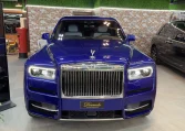 Rolls Royce Cullinan 2019 in Blue Dealership in Dubai UAE