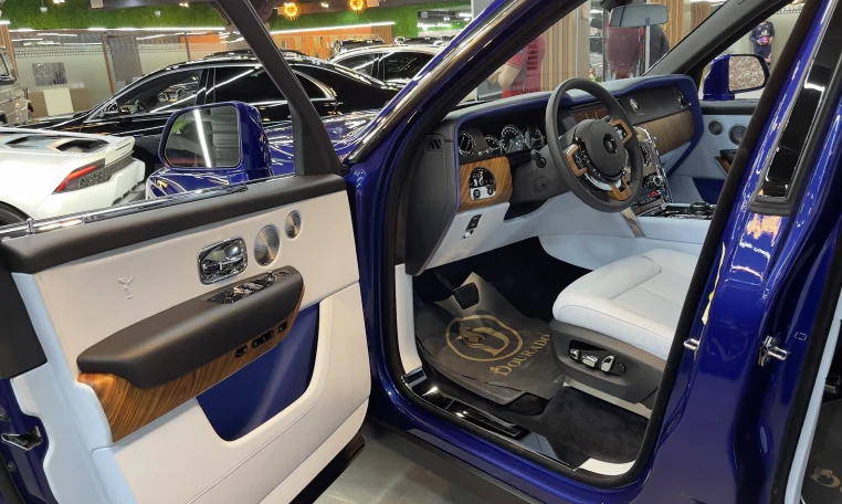 Buy Rolls Royce Cullinan 2019 in Blue in Dubai UAE