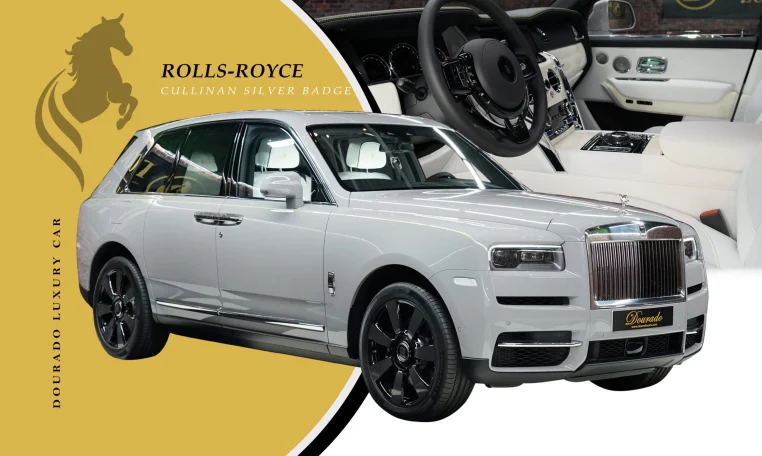Rolls Royce Cullinan Silver Badge in Chalk Grey Exterior: The Epitome of Opulent Luxury