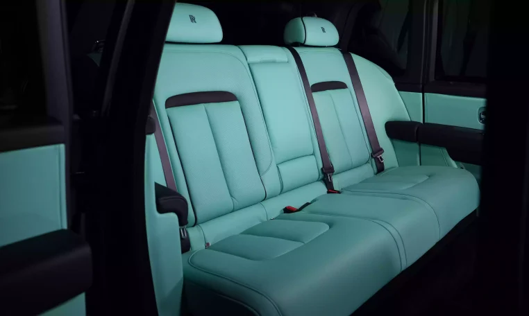 Buy Rolls Royce Cullinan Onyx Concept in Diamond Black & Interior Mint Green in UAE