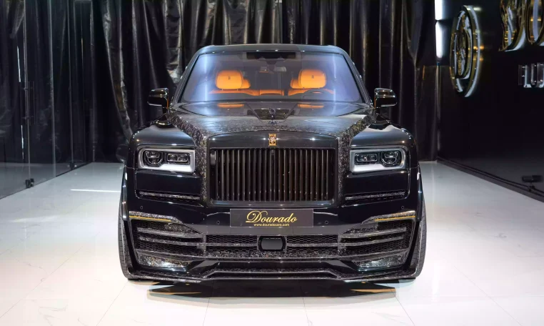 Rolls Royce Cullinan Onyx Concept in Diamond Black & Interior Orange ...