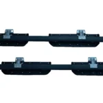 Land Rover Defender Left & Right Running Boards Side Steps Black & Blue