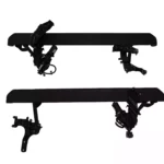 Land Rover Defender Left & Right Electric Running Boards Side Steps Black