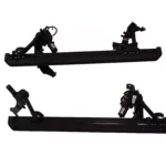 Land Rover Defender Left & Right Electric Running Boards Side Steps Black