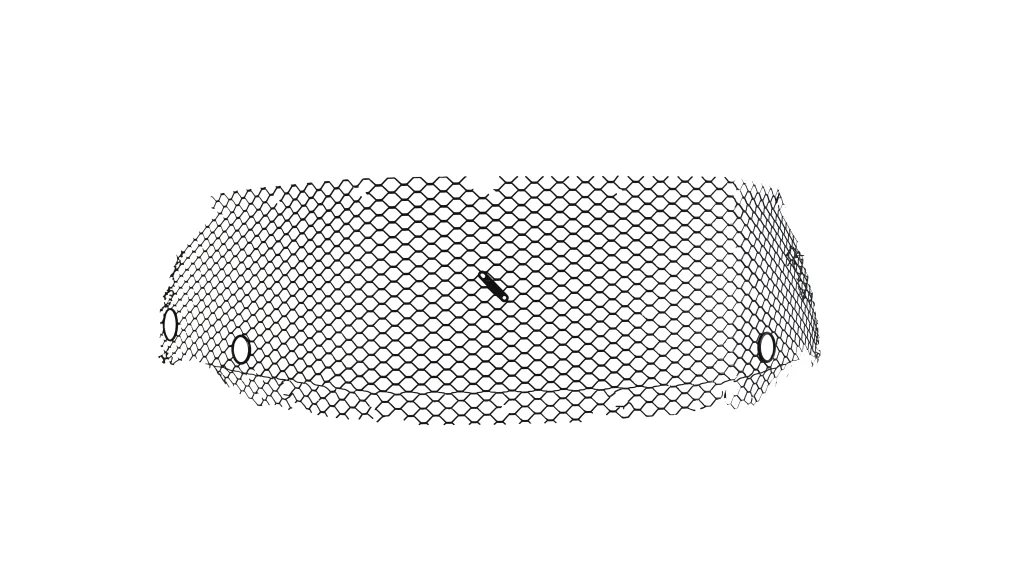 Ferrari 812 Front Bumper Central Mesh Black for sale in dubai-1