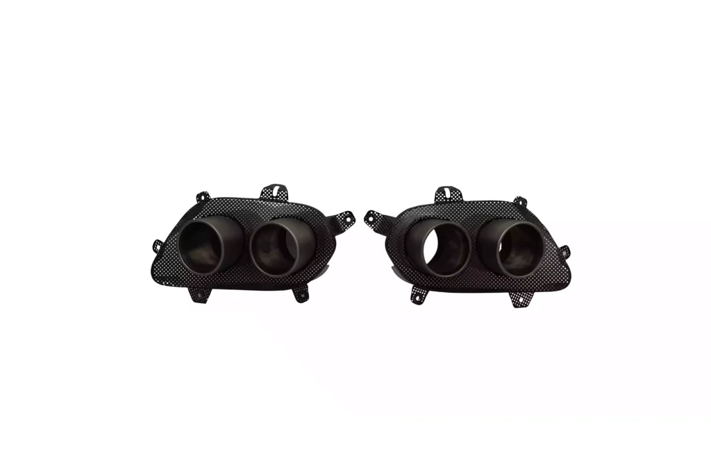 Ferrari 812 RH & LH Tailpipes With Mesh Titanium OEM 89381100 89381000 1