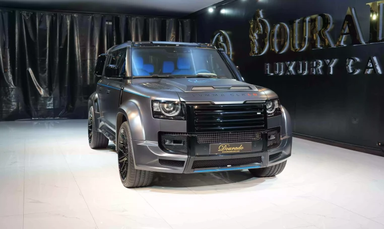 Buy Land Rover Defender 110 P400 Lumma CLR LD in Carpathian Grey Matte for sale in UAE