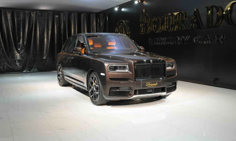 Rolls Royce Cullinan Black Badge in Brown Obsidian for sale in Dubai