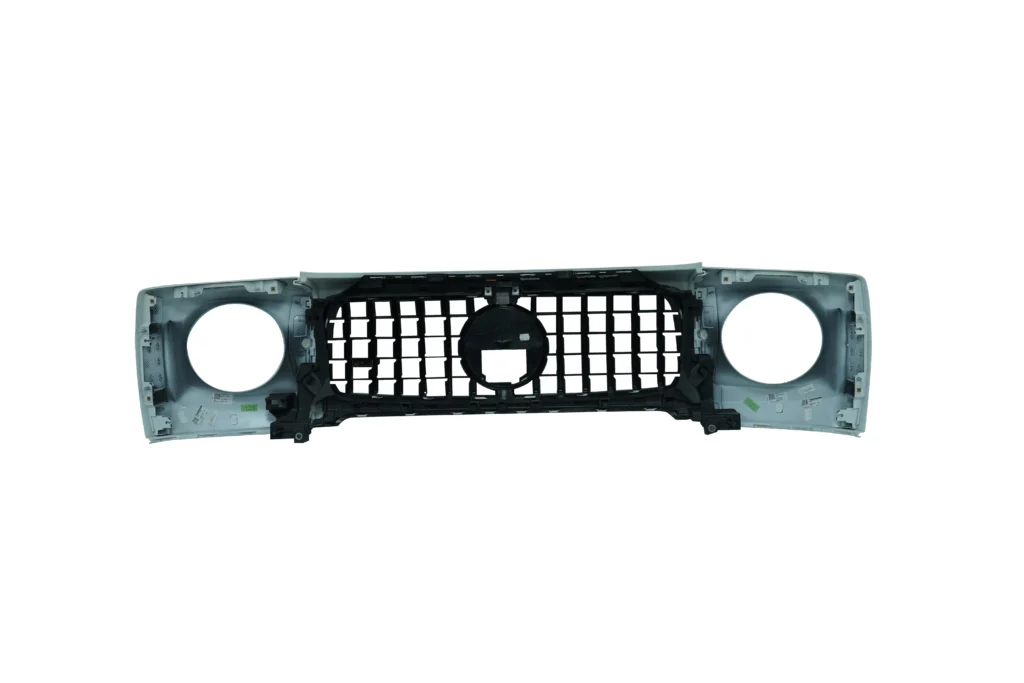 Mercedes AMG G-63 Front Grille And Headlight Covers Gloss Snow White OEM A4638887100 for sale in dubai01