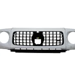 Mercedes-Benz G-63 Front Grille And Headlight Covers Gloss Snow White for sale in dubai