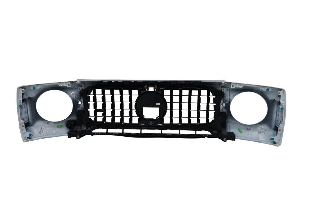 Mercedes-Benz G-63 Front Grille And Headlight Covers Gloss Snow White for sale in dubai