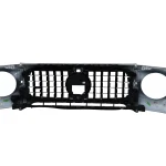 Mercedes-Benz G-63 Front Grille And Headlight Covers Gloss Snow White for sale in dubai