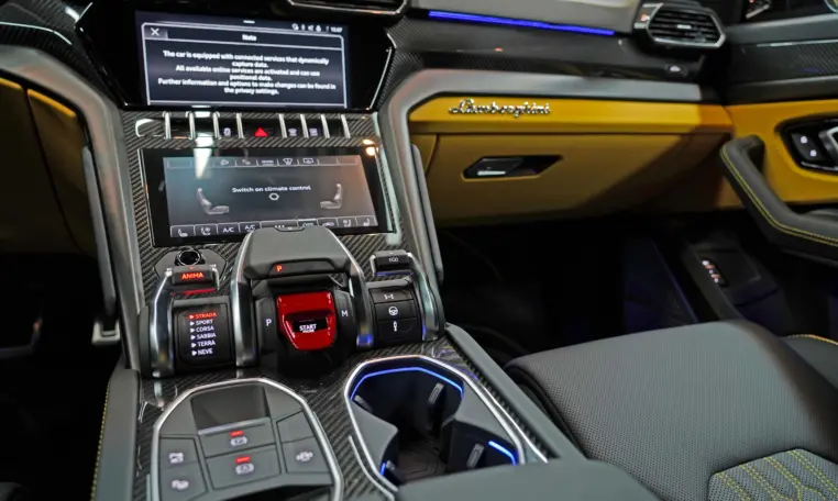 Lamborghini Urus S with yellow interior for sale in Dubai