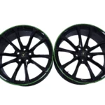 Lamborghini Urus 23 Front Rims Green Stripes with Sensors OEM 4ML601025 BA AS for sale in dubai 01