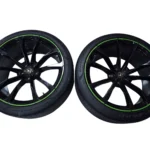 Lamborghini Urus 23 Front Rims Green Stripes with Sensors OEM 4ML601025 BA AS for sale in dubai 03