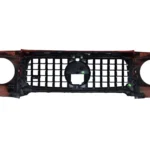 Mercedes-Benz G-63 Front Grille And Headlight Covers Orange for sale in dubai 02